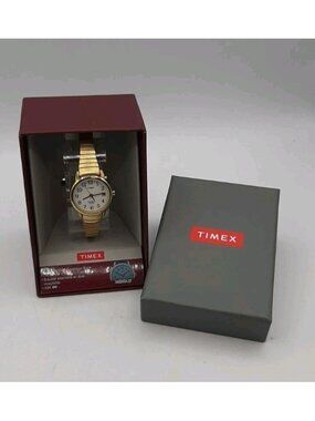 Vintage Timex Indiglo WR 30M Womens Watch Expansion Band Gold Tone New Battery